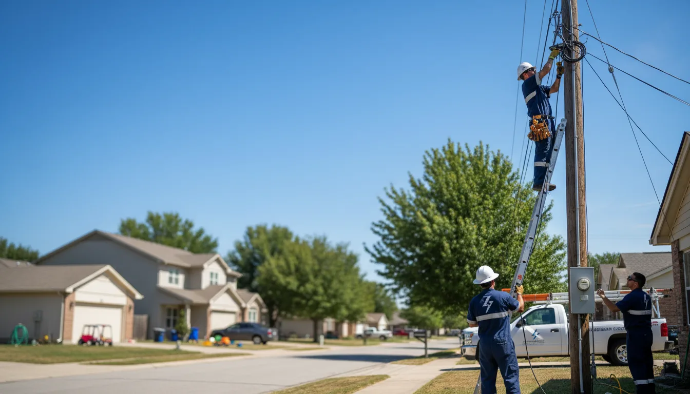 Residential electrician providing installation services in Davidsville, PA
